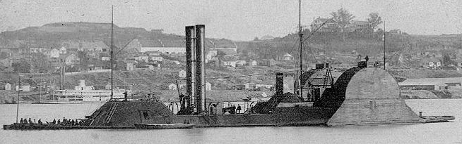 Речной броненосец северян USS "Чокто". Война Севера и Юга на море.