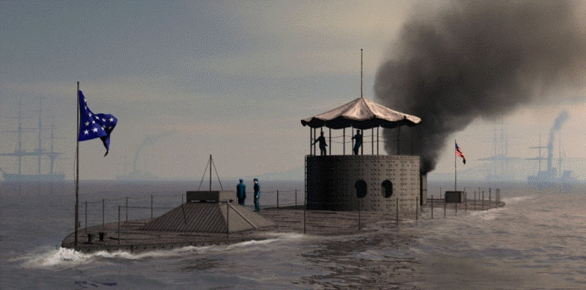 USS "Monitor", война Севера и Юга на море.
