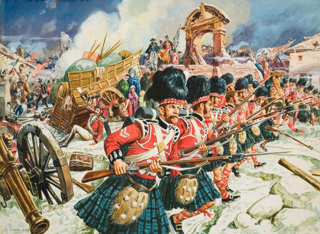 Black Watch в битве при Корунне - Наполеоновские войны