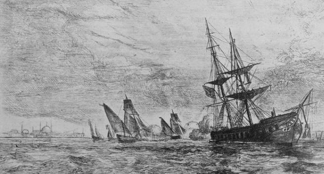 Захват пиратами "Филадельфии". Война с берберийскими пиратами 1801 - 1805 г.