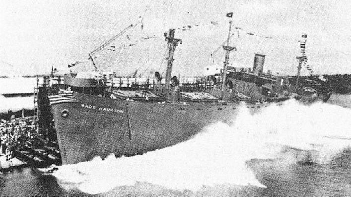 Атаки U-boat, транспорт Wade Hampton, потоплен германской U-405