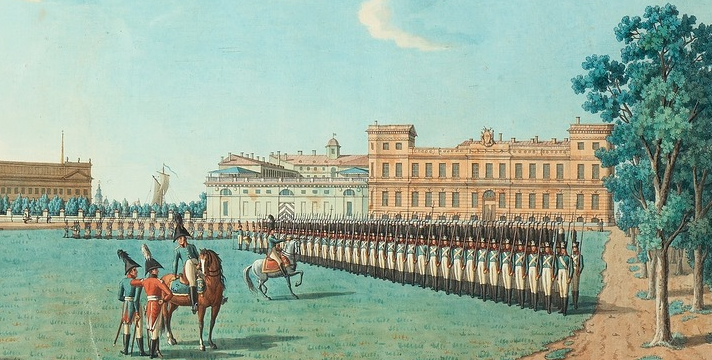 Русская армия в 1806 г, парад на Царицином лугу. Война с Наполеоном 1806-1807 годов.
