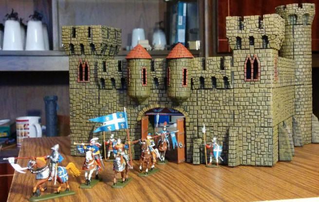 Полностью готовый, сбора и раскраска, замок крестоносцев Castle Craft
